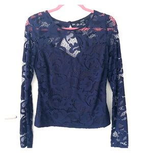 Purple long sleeve top